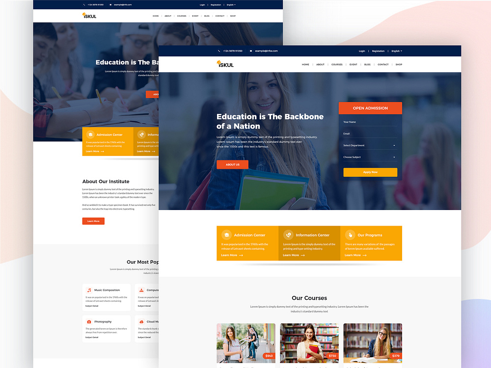 Edustage Educational Website Html Template Designhooks