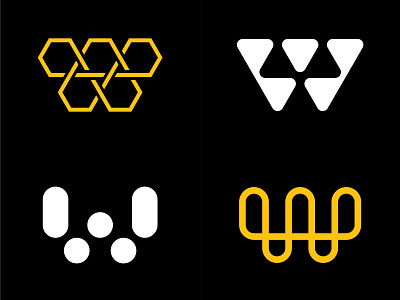 W abstract alphabet brand identity character digital geometric graphic design identity illustration letter logo logomark symbol w web word wordmark
