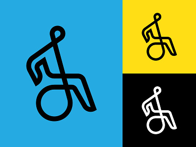 Wheelchair user icon accessibility custom icon digital illustration icon iconography illustration logo mobility monoline movement person pictogram side view single-line symbol wheelchair wheelchair icon