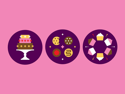 Cakes • Cookies • Cupcakes bakery baking cake cookies cupcakes frosting icing icons labels sweets