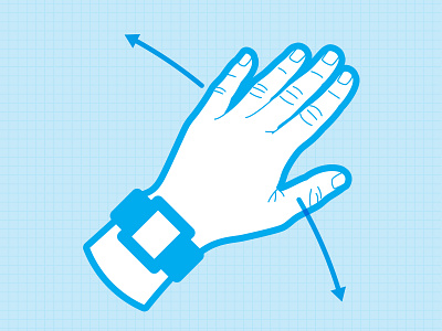 Hand Swipe automotive blue controls diagram digital illustration fingers hand illustration smart watch unlock vehicle wristband wristwatch