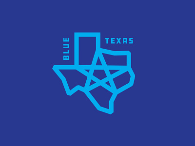 Blue Texas cyan star state texas