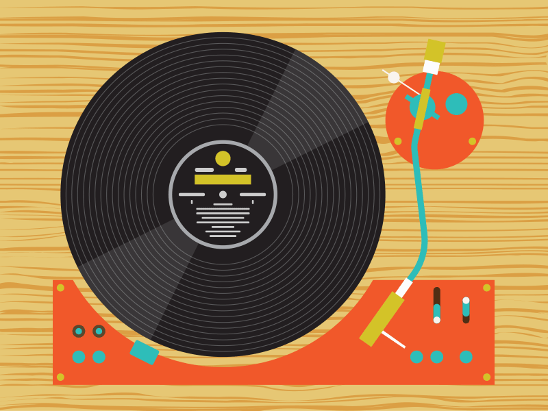 Norwegian Wood Turntable album animated gif animation audio beatles controls dj illustration music needle player record revolution spin turntable vinyl