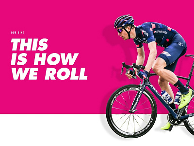 SEG Racing bold bycicle pink racing sports team web design web development