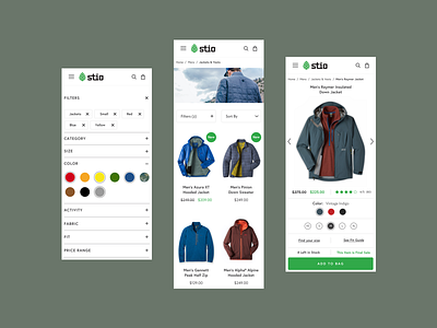 Stio | eCommerce Experience design ecom ecommerce fashion mobile responsive retail shop shopify shopping store ui ux