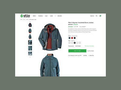 Stio | eCommerce Experience design ecom ecommerce fashion responsive shop shopify store ui ux
