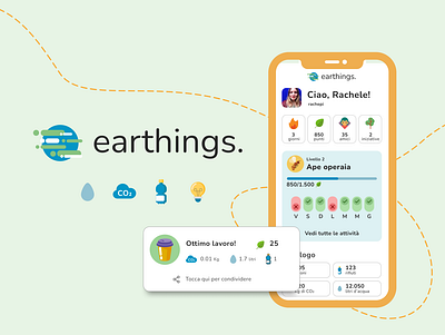 Earthings #1 app design icon illustration logo ux