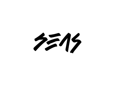 SEAS design hand drawn logo typography word logo