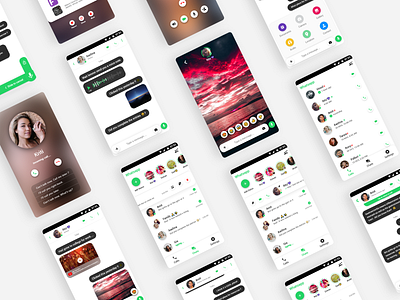 Whatsapp Redesign (Concept UI) adobe xd aesthetic android call chatting app clean ui minimalistic mobile modern pictures profiles redesign social app social network ui concept ux design uxui video voice whatsapp