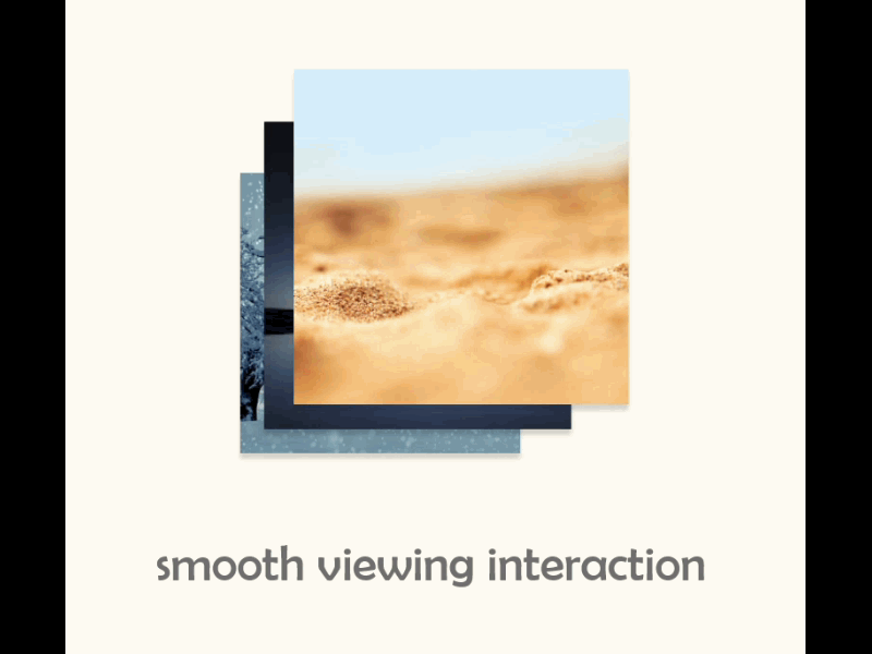 Smooth Card Interaction adobe xd adobexd android animated gif cards ui cardstock carousel clean ui design drag flat illustration material ui microinteraction minimalistic motion design pictures pinch spaced ui zoom