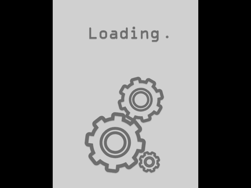 Gear Icon Loading Screen adobe xd animated gif bounce gear illustration loader loading loading animation loading screen minimalistic motion graphic preloader progress rotation splash screen ui