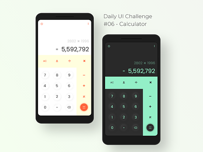 Daily UI Challenge - (06) Calculator app