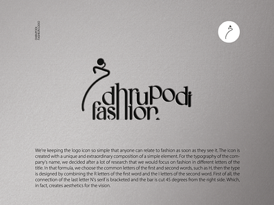 DHRUPODI FASHION Logo Design branding clothbrand graphic design logo modernlogo vector wordmark