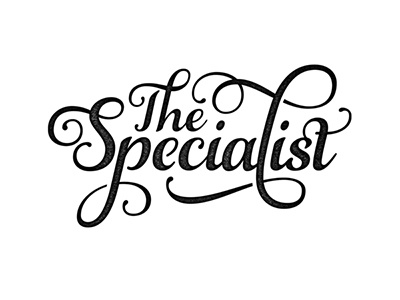 The Specialist branding typography