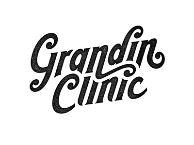 Grandin Clinic branding typography