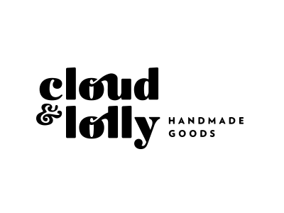 Cloud & Lolly design letterpress logo stamp typography