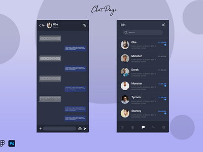Chat Box ui design