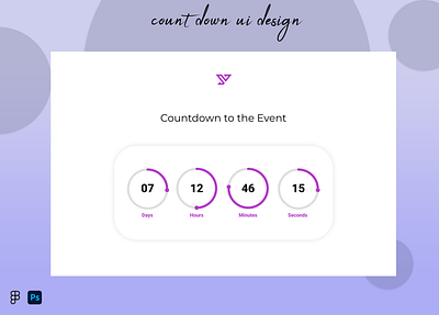 countdown UI design app branding design figma product design ui uiux ux