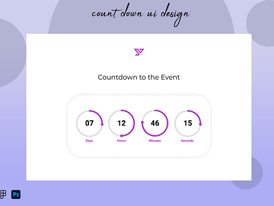 countdown UI design