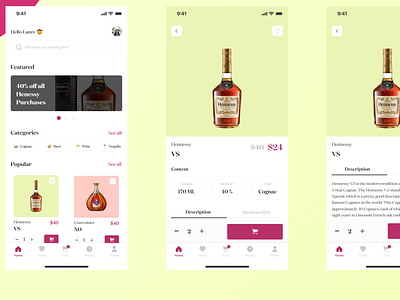 E-commerce mobile app