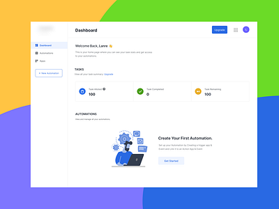 Workflow Integration Dashboard - Empty State