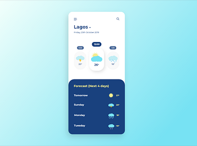 Weather App design ui weather weather app