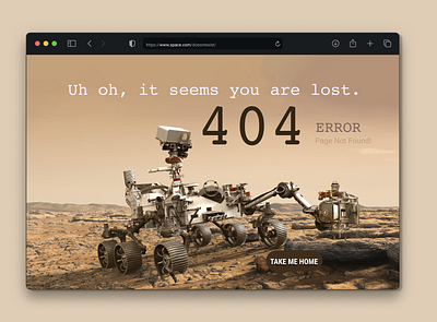 404 error on Mars 404 404 error page mars mars rover nasa neutrals perseverance robot space ui webpage
