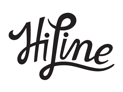 HiLine Script branding lettering script