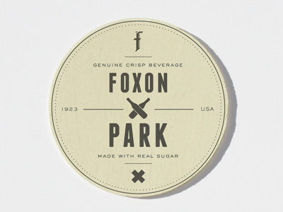 Foxon Park Coaster 2 branding coaster packaging