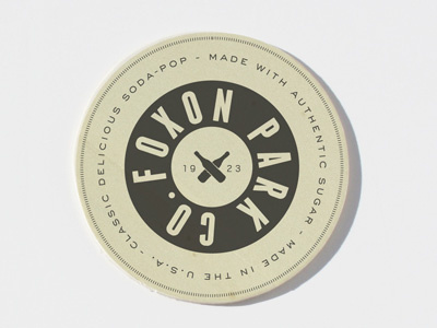 Foxon Park Coaster 3 branding coaster packaging