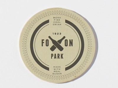 Foxon Park Coaster 4 branding coaster packaging
