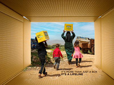 Food Pack Donation | Digital AD australia campaign charity creative digital ad digital art donation food pack key visual minimal ad ramadan retouch sydney