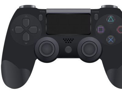 PS4 Controller design flat illustration ui ux vector