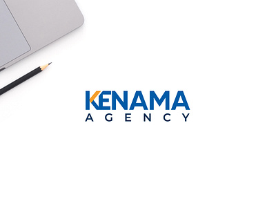Kenama Agency Logo agency agency logo branding design flat identity minimalist modern simple