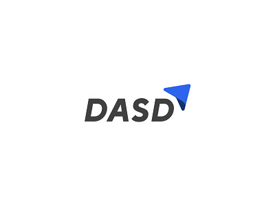 DASD Logo app arrow blue branding corporate dasd design flat logo minimalist modern simple start up