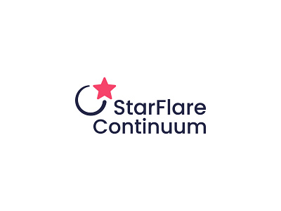 StarFlare Logo branding design flare flat galaxy logo loop mark minimalist modern simple space star vector
