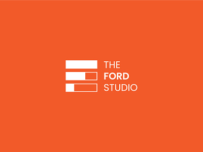 The Ford Studio - Interior Design agency architecture branding design flat interior logo minimalist modern sharp edge simple studio vector