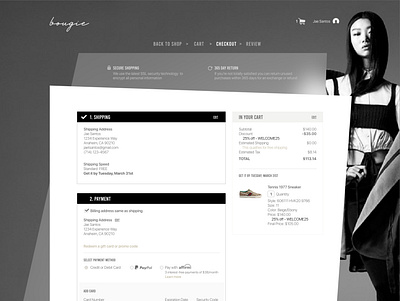 Desktop Checkout Page checkout page ui ux