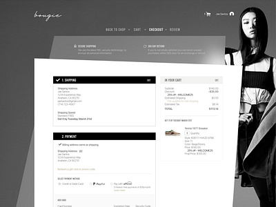 Desktop Checkout Page