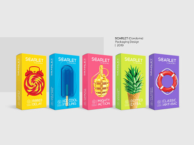 Scarlet Condom branding condom graphic design package packaging packaging design packagingoftheworld