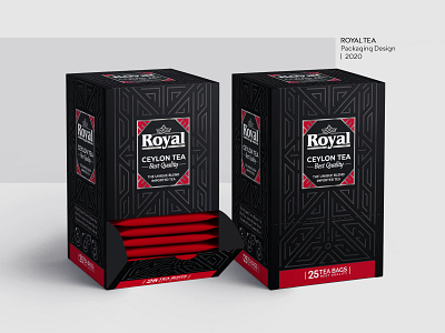 Royal Tea Packaging Design brand design design graphic design illustrator luxury packagedesign packaging photoshop tea