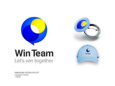 Win Team Logo Design app brand brand design branding chat creative design designer football freelancer graphic graphic design logo logo design logotype messenger vector