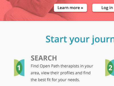 Open Path Web Concept colorado colorado springs design rangers healthcare identity therapy web web design website