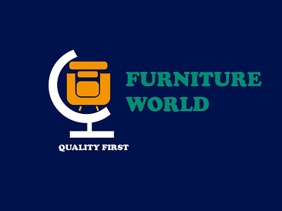 Furniture World Logo branding business logo company brand logo company branding company logo company profile creative logo design furniture logo icon logo