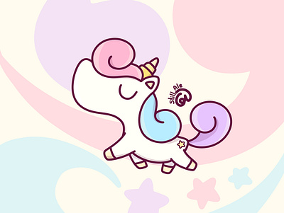 Baby unicorn children illustration cute illustration ilustración kawaii pastel colors unicorn unicornio