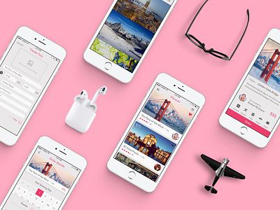 Tooride app pink travel