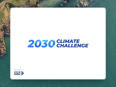2030 Climate Challenge - Logo 2030 branding challenge climate environment logo water