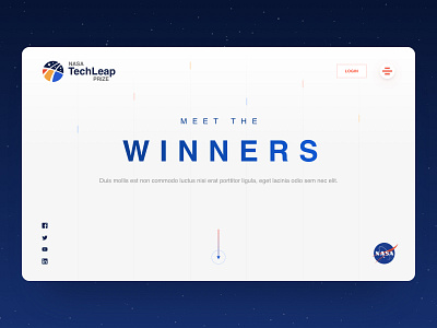 NASA TechLeap Prize - Web Design award challenge flight nasa prize space ui web winners