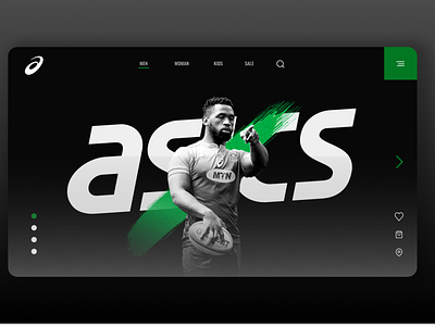 Siya Kolisi Asics Landing Page Concept