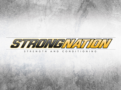 LOGO STRONGNATION branding design illustration logo